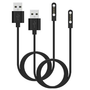 متوافق مع شاحن Note Praud ، بديل 2 قدم 4 دبوس شحن USB Magnetic Cable للحصول على ملاحظة الشاحن AI Vioce Recorder (Black & Black)
