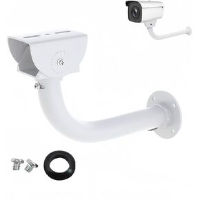 CCTV Surveillance Security Camera J Mount Bracket,300mm/12 Wall Mount Heavy-Duty Shield Support Rod for Hikvision Dahua Outdoor Bullet Camera