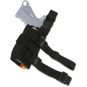 WALWAL Adjustable Tactical Leg Holster Compatible for Nerf Elite Series Gun, Drop Leg Holster(Black)