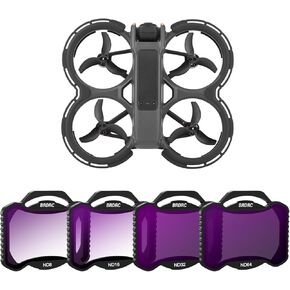 Avata 2 Bumper Guards Accessories, Propeller Guard Protector ND Filters Set, 4 Pack ND8 ND16 ND32 ND64 Protection Lens