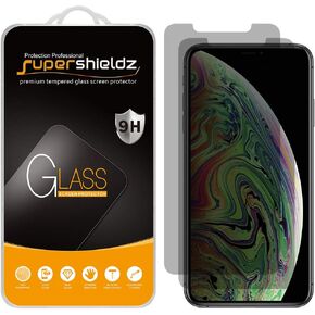 Supershieldz (2 Pack) Designed for Apple iPhone 11 Pro Max and iPhone XS Max (6.5 inch) (Privacy) Anti Spy Tempered Glass Screen Protector, Anti Scratch, Bubble Free