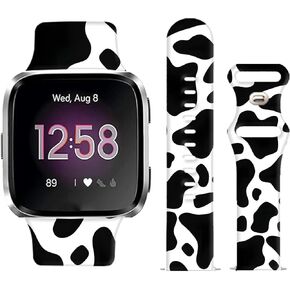 Watch Bands Compatible for Versa 2/ Versa/Versa Lite Bands for Women Men, Soft Silicone Cute Fadeless Sport Strap Replacement for Versa SE Lite