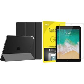 JETech iPad Pro 12.9 Inch (2015/2017 Model, 1st/2nd Generation) Case and Tempered Glass Screen Protector Bundle