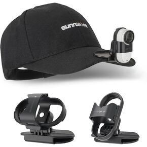 Baseball Hat Clip for Insta360 Go 3s, Vertical & Horizontal Adjustable Baseball Cap Mount Bracket for Insta 360 Go 3s Accessories