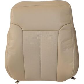 Priprilod Tan Leather Driver أو Passenger Side Top Lean Back Back Presective Presconsed Cover متوافق مع Ford F250 F350 F450 F550 Lariat 2011 2013 2014 2015 2015 2015