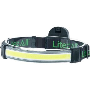 LitezAll Tactical LED Headlamp with Adjustable Headband, Flat Battery Powered Headlamp for Hiking, Camping, Emergency Use – Hands-Free Outdoor Light for Camping Lights & Lanterns Setups