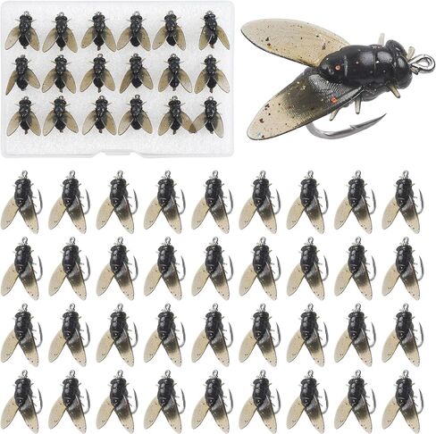 Bionic Fly Fishing Bait, 18/36pcs Fly Fishing Flies Kit Trout Jigs Swimbaits Dry Flies for Bass Panfish Lures Saltwater Freshwater in Kuwait