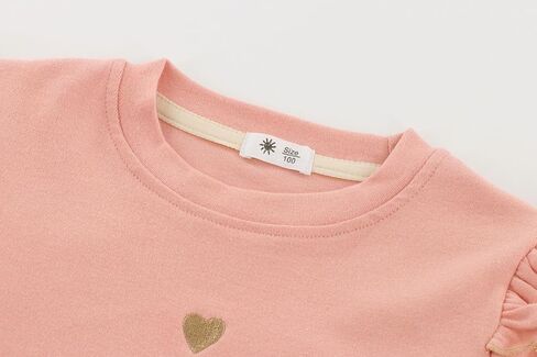KISBINI Toddler Girl Ruffle Long Sleeve T-Shirt Cotton Top Tee for Spring/Fall in Saudi Arabia