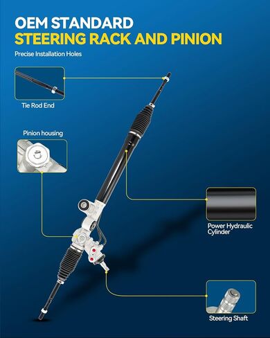 PHILTOP Power Steering Rack and Pinion Assembly, Compatible with Tundra 2000-2006 and Sequoia 2001-2007, Replace for 442500C041 261618 in Saudi Arabia