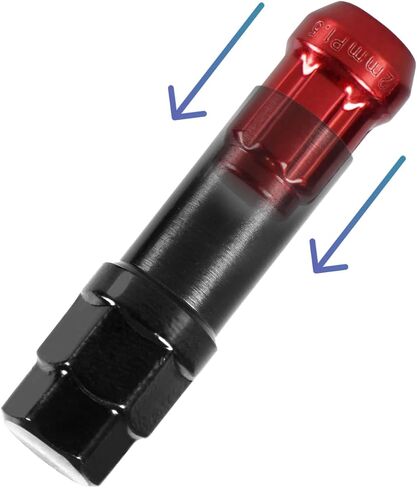 20 Pack 1.38 inches Wheel Lug Nuts M12x1.5 Spline Close End Lug Nuts with Socket Key Compatible with Chevy Impala Malibu Honda Accord Civic CRV Acura TSX Blue in Saudi Arabia