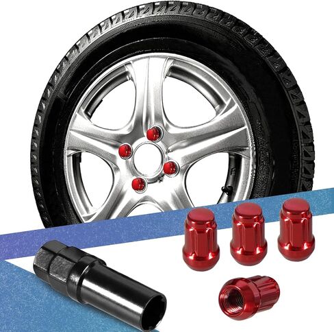 20 Pack 1.38 inches Wheel Lug Nuts M12x1.5 Spline Close End Lug Nuts with Socket Key Compatible with Chevy Impala Malibu Honda Accord Civic CRV Acura TSX Blue in Saudi Arabia