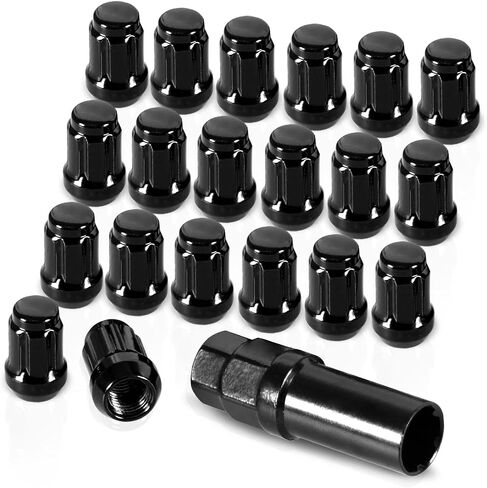 20 Pack 1.38 inches Wheel Lug Nuts M12x1.5 Spline Close End Lug Nuts with Socket Key Compatible with Chevy Impala Malibu Honda Accord Civic CRV Acura TSX Blue in Saudi Arabia