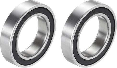 uxcell 2Pcs S6901-2RS Deep Groove Ball Bearings 12mm x 24mm x 6mm Double Sealed 440C Stainless Steel (ABEC3) in Saudi Arabia