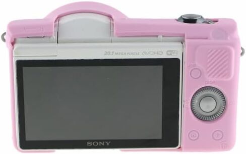 Camera Case for Sony Alpha A5000, Soft Silicone Protective Cover Housing Rubber Body Skin for Sony Alpha A5000 ILCE-5000 Digital SLR Camera Bag White in Saudi Arabia