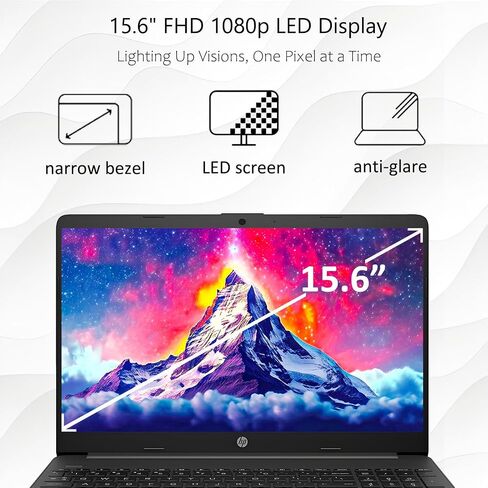 HP G9 Business Laptop, Intel Core i3-1315U Processor(Up to 4.5GHz), 32GB RAM, 1TB SSD, 15.6" FHD 1080p LED Display, Windows 11 Pro, Ethernet Port RJ-45, SD Card Reader, WOWPC Recovery USB in Saudi Arabia