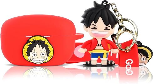 Case for Sony WF-1000XM5 Earbuds with Doll Lanyard Carabiner, SiliconeSilicone Cute Cover Protective Shockproof with Multiple Cartoon Styles of Design for Man Woman in Saudi Arabia