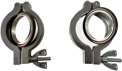 Vacuum Fittings Stainless Steel Clamp Stainless Steel 304 with Centering O-Ring Pack of 2）(KF40) in Kuwait