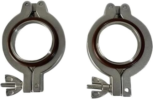 Vacuum Fittings Stainless Steel Clamp Stainless Steel 304 with Centering O-Ring Pack of 2）(KF40) in Kuwait