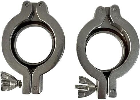 Vacuum Fittings Stainless Steel Clamp Stainless Steel 304 with Centering O-Ring Pack of 2）(KF40) in Kuwait