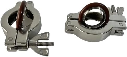 Vacuum Fittings Stainless Steel Clamp Stainless Steel 304 with Centering O-Ring Pack of 2）(KF40) in Kuwait
