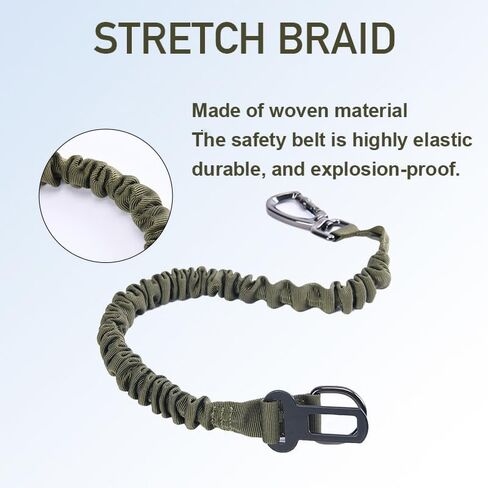 Retractable Dog Seat Belt for Car - Adjustable Nylon Pet Safety Harness with Elastic Bungee Buffer, Heavy-Duty Dog Seat Belt in Saudi Arabia