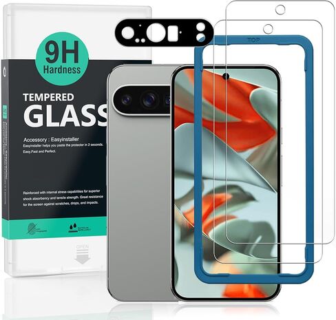 Ibywind Screen Protector For Google Pixel 9 Pro XL 5G 6.73"[2 Pack], 9H Hardness Tempered Glass, With 1Pc Camera Lens Protector, Bubble Free. in Saudi Arabia