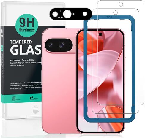 Ibywind Screen Protector For Google Pixel 9 Pro XL 5G 6.73"[2 Pack], 9H Hardness Tempered Glass, With 1Pc Camera Lens Protector, Bubble Free. in Saudi Arabia