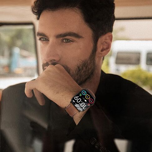 Bands Compatible with IDW13/IDW16/IDW19/IDW21/IDW25/IDW26 Smart Watch Band,22mm Leather Bands for Fitpolo/gloryfit/aeac/TOOBUR/ENOMIR/Gydom/Veryfit/Faweio IDW19 Smartwatch in Kuwait