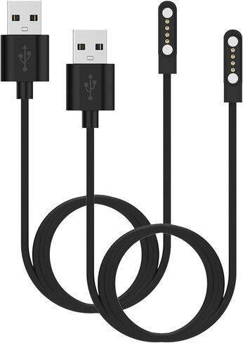 متوافق مع شاحن Note Praud ، بديل 2 قدم 4 دبوس شحن USB Magnetic Cable للحصول على ملاحظة الشاحن AI Vioce Recorder (Black & Black) in Saudi Arabia