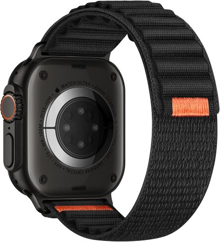 عصابات نايلون في جبال الألب متوافقة مع Apple Watch Ultra Band 49mm 46mm 45mm 44mm 42mm (Series 3) ، Frugged Fabric Trail Sport Soft Soft For Iwatch Series 10 Ultra SE 9 8 7 5 4 3 in Saudi Arabia