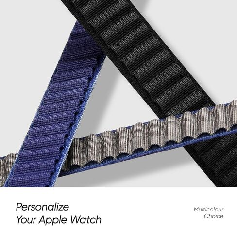 Alpine Loop Nylon Bands Compatible with Apple Watch Ultra Band 49mm 46mm 45mm 44mm 42mm(series 3), Rugged Fabric Trail Sport Soft Adjustable Strap for iWatch Series 10 Ultra SE 9 8 7 6 5 4 3 in Saudi Arabia