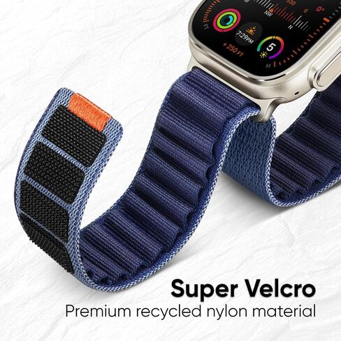 Alpine Loop Nylon Bands Compatible with Apple Watch Ultra Band 49mm 46mm 45mm 44mm 42mm(series 3), Rugged Fabric Trail Sport Soft Adjustable Strap for iWatch Series 10 Ultra SE 9 8 7 6 5 4 3 in Saudi Arabia