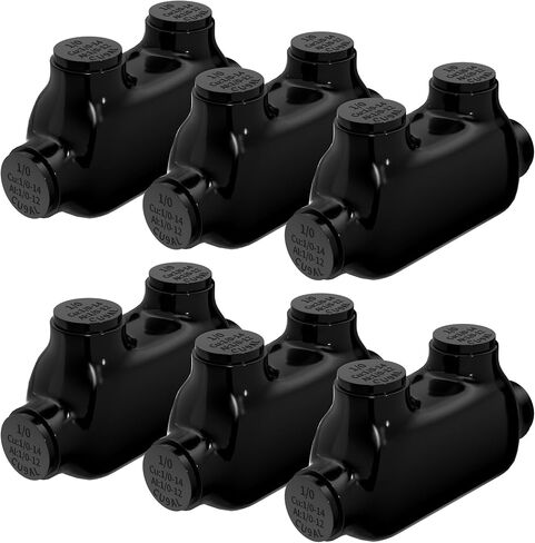 Insulated Inline Splice Connector 2/0-6 Gauge Wire Connectors Aluminum to Copper Wire Connectors 7/32" Slotted Allen Hex Insulated Cable Connectors - 5 Pack in Kuwait
