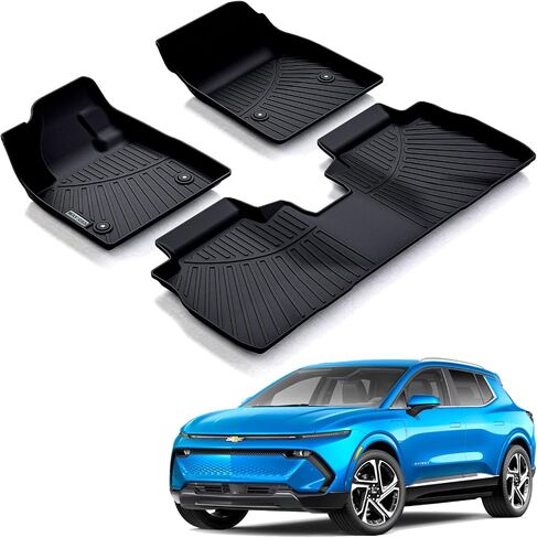 Floor Liners & Cargo Liners & Backrest Mat for 2025 Chevy Equinox Fuel Version (Non EV),TPE All Weather Protection Car Floor Mats with Trunk Mat Covering The Backrest in Saudi Arabia
