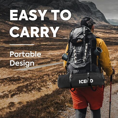 ICECO Extra Large Camping Cot for Adults, Portable Bed Sleeping Cot, Ultra-Stable Folding Bed Supports 400 Lbs, Ideal for Tent, Outdoor, Hiking, Travel, RV, Beach in Kuwait