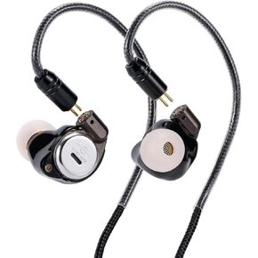 Rose Technics Star City 5 Pro 1DD+2BA Hybrid Headphones HiFi Wired Earbuds in Ear Earphones High Fidelity with IEM 0.78 2 pin Cable (Night, 3.5mm 0.78 2 pin)
