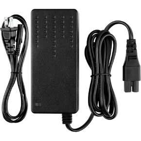 2-Prong 24V AC/DC Adapter Compatible with Cloud Massage 9486098094 Shiatsu Foot Massager Deep Kneading Machine with Heat Therapy XH2400-2500 XH24002500 24VDC Power Supply Cord Battery Charger