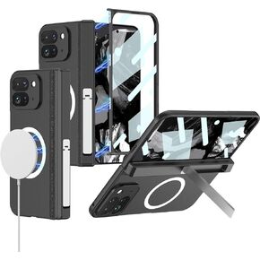 NINKI Google Pixel 9 Fold Magnetic Case with Magsafe, Kickstand Case, Green
