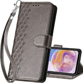 for Samsung Galaxy A23 5G Wallet case, Flip Folio Cover with Stand Feature for Women Men, PU Leather Phone Case Fit for Samsung Galaxy A23 5G [Purple-Girl]
