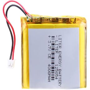 3.7V Lipo Battery 4000mAh Rechargeable Lithium ion Polymer Battery 125054 Lithium Polymer ion Battery with JST Connector