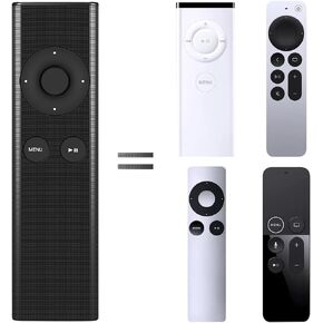 Remote Control Replacement for Apple MC377LLA MD199LLA Remote, Compatible with Apple 2 3 TV Box, Mac Music System iPhone iPad iPod (Black)