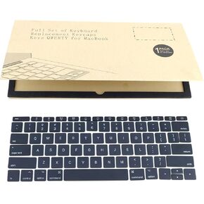 Replacement US Keyboard Keycaps Keys, Full Set of Keyboard Replacement keycaps QWERTY Keys Fit for MacBook 12" Model A1534 2017 Year Model A1706 A1707 A1708 13" / 15" 2016-2017 Year