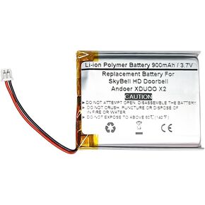 Replacement Battery Compatiable with SkyBell HD Doorbell, Andoe r XDUOO X2, Camera Bluetooth Headphones Speaker Dash Cam GPS Driving Recorder