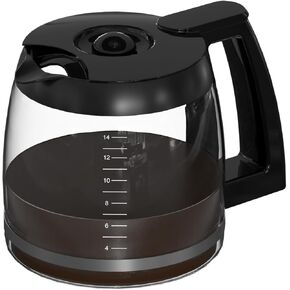 14-CUPS Coffee Maker Glass Carafe Replacement Pot Compatible with Cuisinart Coffee Machine DCC-2200RC, DCC-2200, DCC-3200, DCC-3200P1, DCC-3200FR, DCC-2600, DCC-2800, DCC-1800FR, CBC-7400, CBC-7000PC
