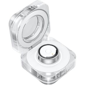 Samsung Galaxy Ring Charging Cradle Portable Charger for Fitness Ring, Crystal-Clear Case, Protective Cover, 3A Cable Included, Charge On-The-Go, EP-QQ500CWEGUS, Size 10