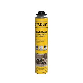 Stanley Quick Bond Adhesive Foam - 2x24oz, Reliable Bond Adhesive for Various Materials, Strong bonding, No Mixing, Gun Use, Including Gun, Cleaner | 2 Pack