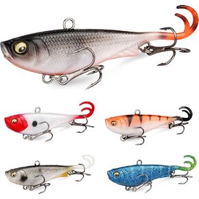 5PCS Pre-Rigged Soft Fishing Lures, Paddle Tail Swimbaits with Jig Head for Bass, Trout, Crappie, Ideal for Saltwater & Freshwater Fishing, Perfect Fishing Gift for Men