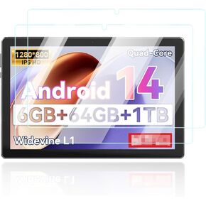 Screen Protector for aiprotablet K12E 10 inch Android 14 Tablet Anti-Scratch 9H Hardness Touch Sensitive 2.5D Rounded Edges Bubble Free Easy to Install,2 Pack.