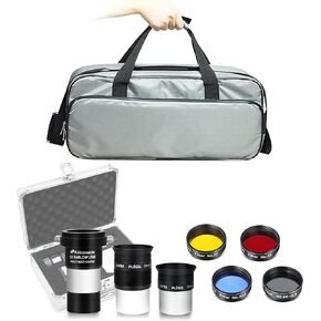Astromania 1.25" Telescope Eyepiece & Filter Astronomical Kit - Bundle with - Bundle with - Eyepiece Carry Case 1.25"/2" Eyepieces