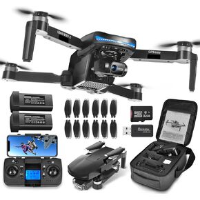 HHD GPS Drone with Camera for Adults 4K - High-Definition Aerial Photography, 3-Axis Gimbal, 3800ft Control Distance, Smart Return Home, Autonomous Waypoints, Long Battery Life